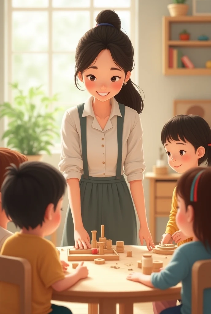 the nanny who deals with the children