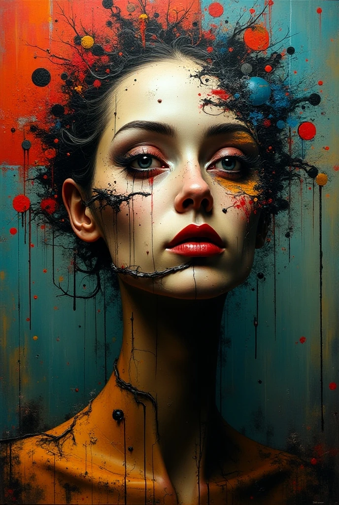 official art, unity 8k wallpaper, ultra detailed, beautiful and aesthetic, masterpiece, best quality, (zentangle, mandala, tangle, entangle), (fractal art:1.3) , 1girl, extremely detailed, dynamic angle, cowboyshot, the most beautiful form of chaos, elegant, a brutalist designed, vivid colours, romanticism, by james jean, roby dwi antono, ross tran, francis bacon, michal mraz, adrian ghenie, petra cortright, gerhard richter, takato yamamoto, ashley wood, atmospheric, ecstasy of musical notes, streaming musical notes visible