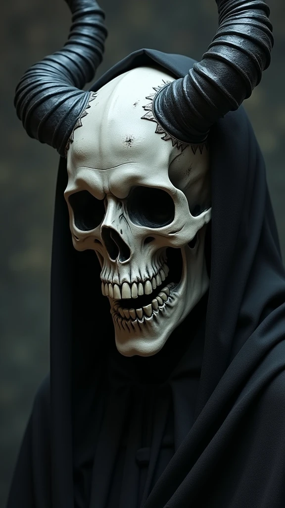painting of the the king in yellow sitting on his throne wearing a (bone-white porcelain mask:1.25), hastur, wearing tattered yellow robes, grotesque, detailed clothing realistic, intricate background