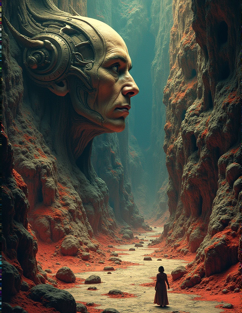 Long [road] on a [head skin]