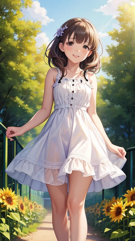 masterpiece, Highest quality, Ultra-high resolution, Highest Resolution, Very detailed, whole body, thin, very cute, Complete limbs, Shining Eyes, Full Finger, 1girl, Slender beauty, outdoor