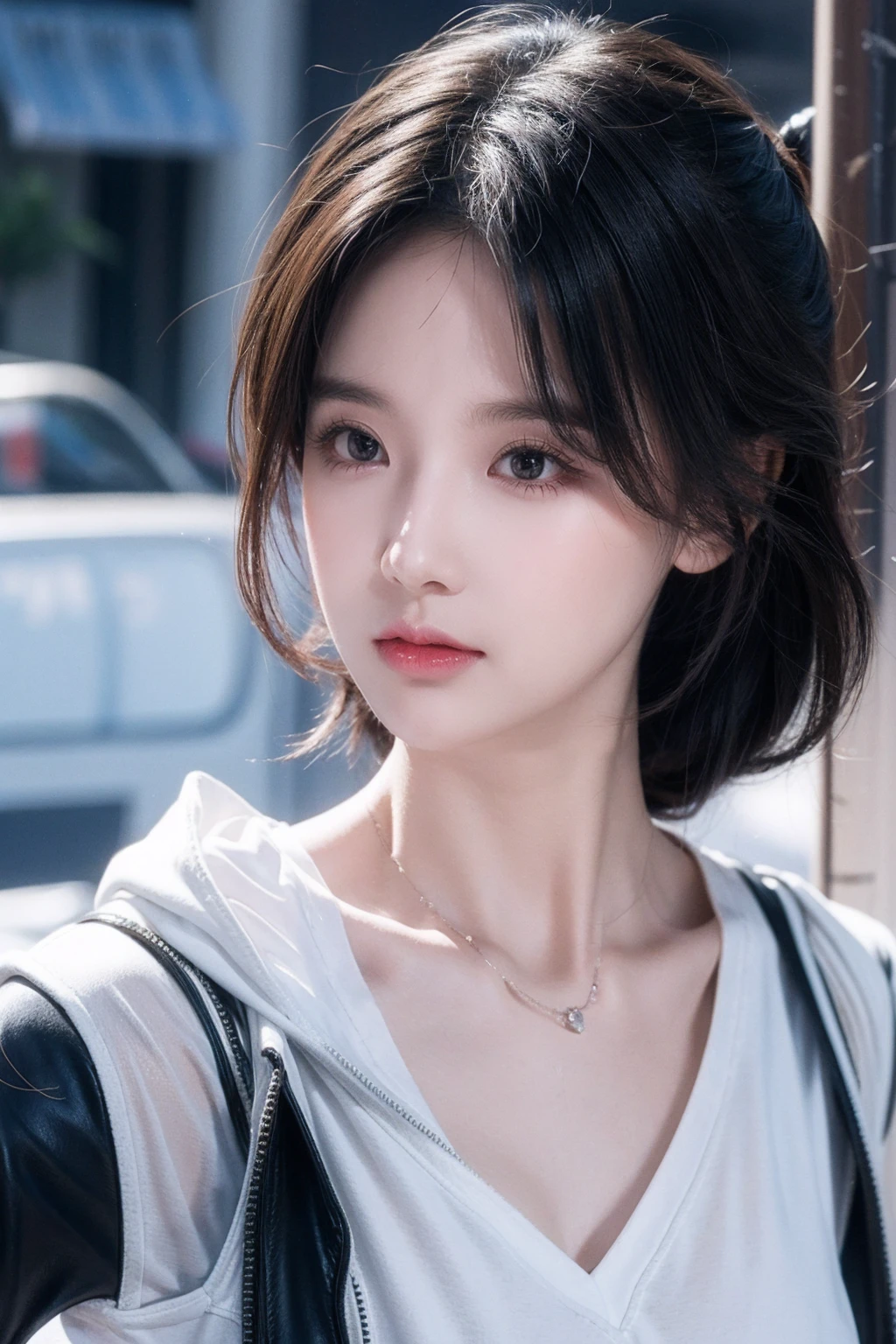 (top-quality,masterpiece:1.3,超A high resolution,),(ultra-detailliert,Caustics),(Photorealsitic:1.4,RAW shooting,)Ultra-realistic capture,A highly detailed,high-definition16Kfor human skin、(Large breast) ((Jewelry)) ,Hair ornament , Necklace ,Skin texture is natural、、The skin looks healthy with an even tone、 Use natural light and color,One , hair up, super big hair up, white body press t-shirt, tight_shirt, (smile:1.2), city street, (photorealistic:1.2), (ultra realistic:1.3), (very detailed:1.1), ((masterpiece)), super big round breast, mega big under tshirt, large breasts , wet clothes , (( wet body )) ,japanes,,kawaii,A dark-haired,Middle hair,(depth of fields、chromatic abberation, Wide range of lighting、Natural Shading、)、(Exterior light at night:1.4)、(Falling snow:1.3)、(Hair swaying in the wind:1.2)、(Light reflecting snow:1.0) ,This expression of bliss and contentment, her eyes rolling back in a state of ecstasy and satisfaction, camera from front