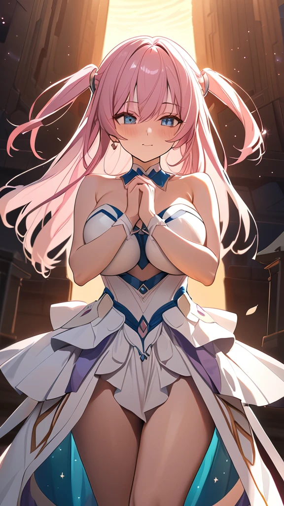 "tmasterpiece: 1.2", High-Definition RAW Color Photo, Professional Vocaloid Photoshoot, Cinematic Lighting, Alone, (((Young Vocaloid, Bunny Girl Cosplay))), (Sharp Features), (Small Face), (High Detail Skin: 1.2), Clavicle, Cute Face, Beautiful Eyes, Long Eyelashes, (Pink Iris), ((Contains Cleavage: 1.2)), (Beautifully Accented Chest: 1.5), (Camel Toe Details), Legs Widely Spread, Leaning Back with Delight, Feels Good, ((Very Detailed