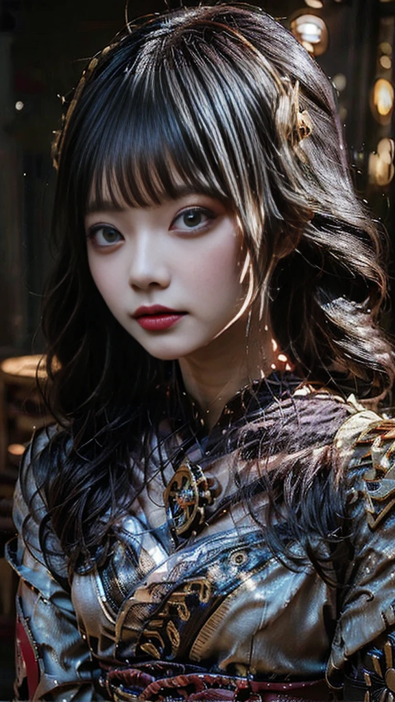 (high quality), (masterpiece), (detailed), 8K, Hyper-realistic portrayal of a futuristic (1girl1.2), Japanese character immersed in liquid oil ambiance. Meticulous details capture the seamless blend of tradition and innovation in this visually stunning composition. Trending on Artstation.