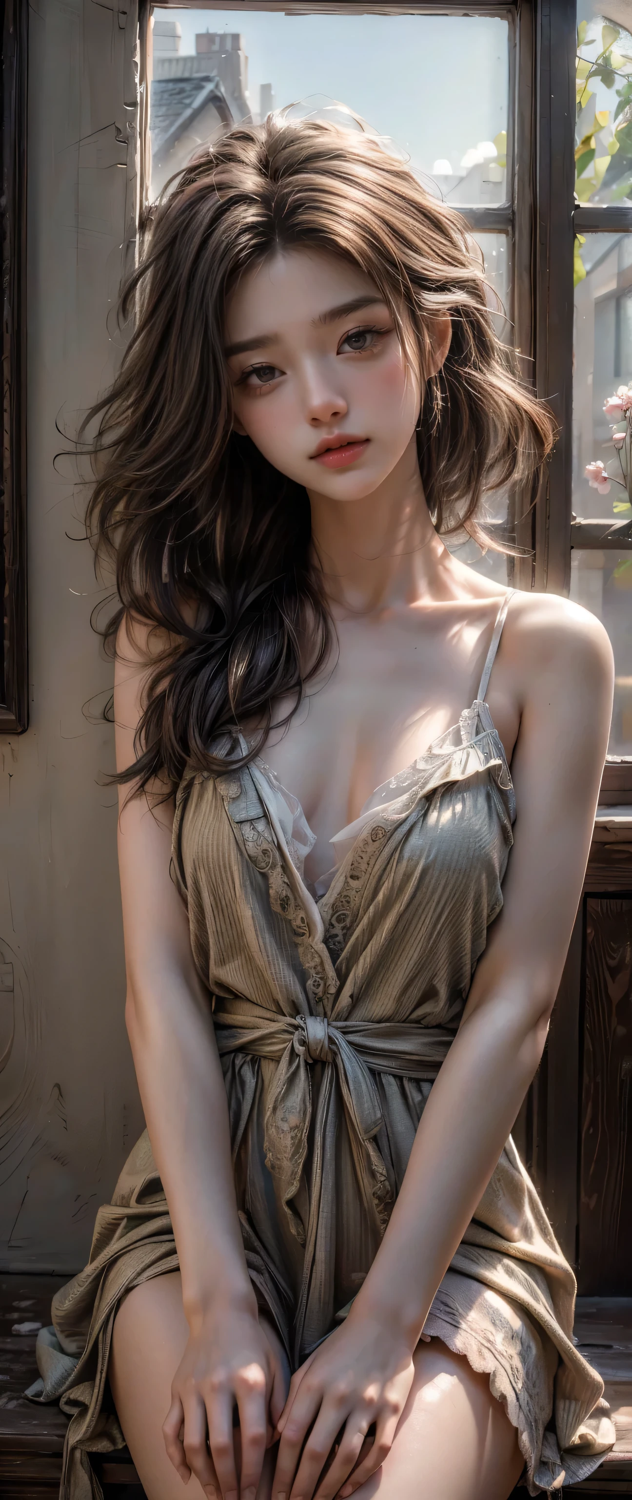 ((masterpiece, highest quality, Highest image quality, High resolution, photorealistic, Raw photo, 8K)), Reflection, 