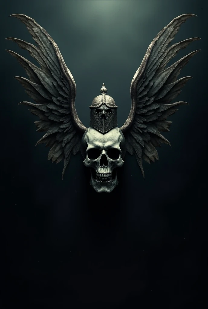 A Geot emblem with a skull and wings 
