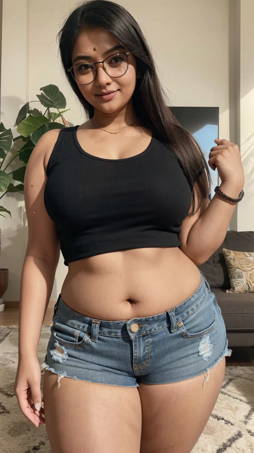there is a woman posing in a dark room with a formal malay gamis clothes , thick body, beautiful thick female, wide hips, thick legs, she has a jiggly fat round belly, thick thighs, curvy hourglass figure, thicc, curvy model, widest hips, hyperrealistic full figure, bbwchan, voluptuous body, thick, , ((Chubby woman:1.lump woman:1.3)), full body , , ((Detailed texture of tattooed skin)), tattoo round breasts, irezumi tattoo style, tattoo on breasts, tttattoo, showing her thigh , tattoo on thigh,