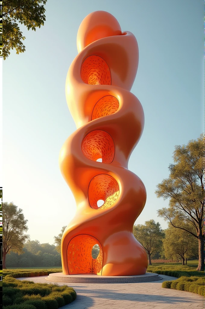 garden、Red octopus-shaped slide、Realistic illustrations、Background only、Modern Japan、Background material