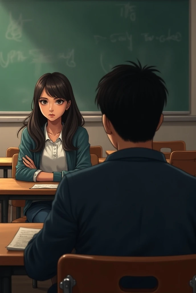 1girl, (schoolgirl:1.2), busujima saeko, school uniform, pleated skirt, spread legs, leaning forward, hands between the legs, school stairs, school, caught, young man caught girl and he's screaming, boy caught girl, boy behind girl, sitting, evening, master shot, cinematic, detailed character design, digital art, Resolution: 4k, best quality, masterpiece, high resolution, <lora:AddDetail:0.6>,<lora:school_stairs_v0.5:0.8>, <lora:busujima_saeko_v1.0:0.75>, <lora:caught_cheating_v0.3d:0.8>