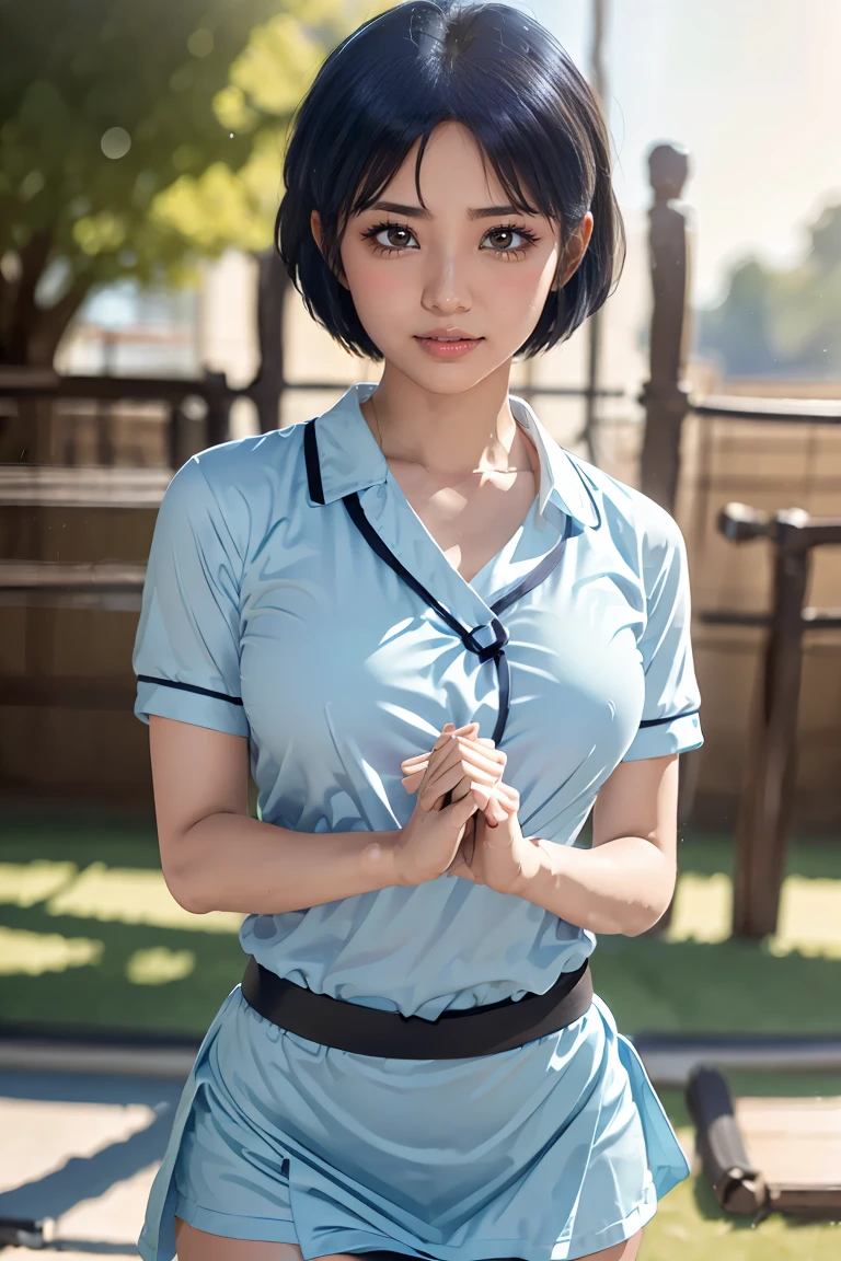 (RAW, best quality, masterpiece:1.5), (photo realistic, intricate details:1.2), ultra highres, absurdres,
1girl, beautiful face, blue eyes, green eyes, detalied eyes, symmetric eyes, light on face, nose blush, short hair, black hair tie, 
clk, vest, suit, pencil miniskirt, unbuttoned white shirt, loose silk scarf, black pantyhose, [:20d, :0.8],
smile, small dimples, sexually suggestive, 
medium breasts, slim waist, slim legs, long legs,
sitting on chair in front of desk, perfect body, good proportions,
looking at viewer, (ahegao:1.5), (rolling eyes:1.5)
(office, indoor, hyper detailed background:1.2), japan, copy machine, file cabinet, computer, monitor,
shiny skin, real skin texture, 
natural lighting, best lighting, detailed background, detailed shadow, sharp focus, depth of field f/2,
saturated, high contrast, strong light and shadow