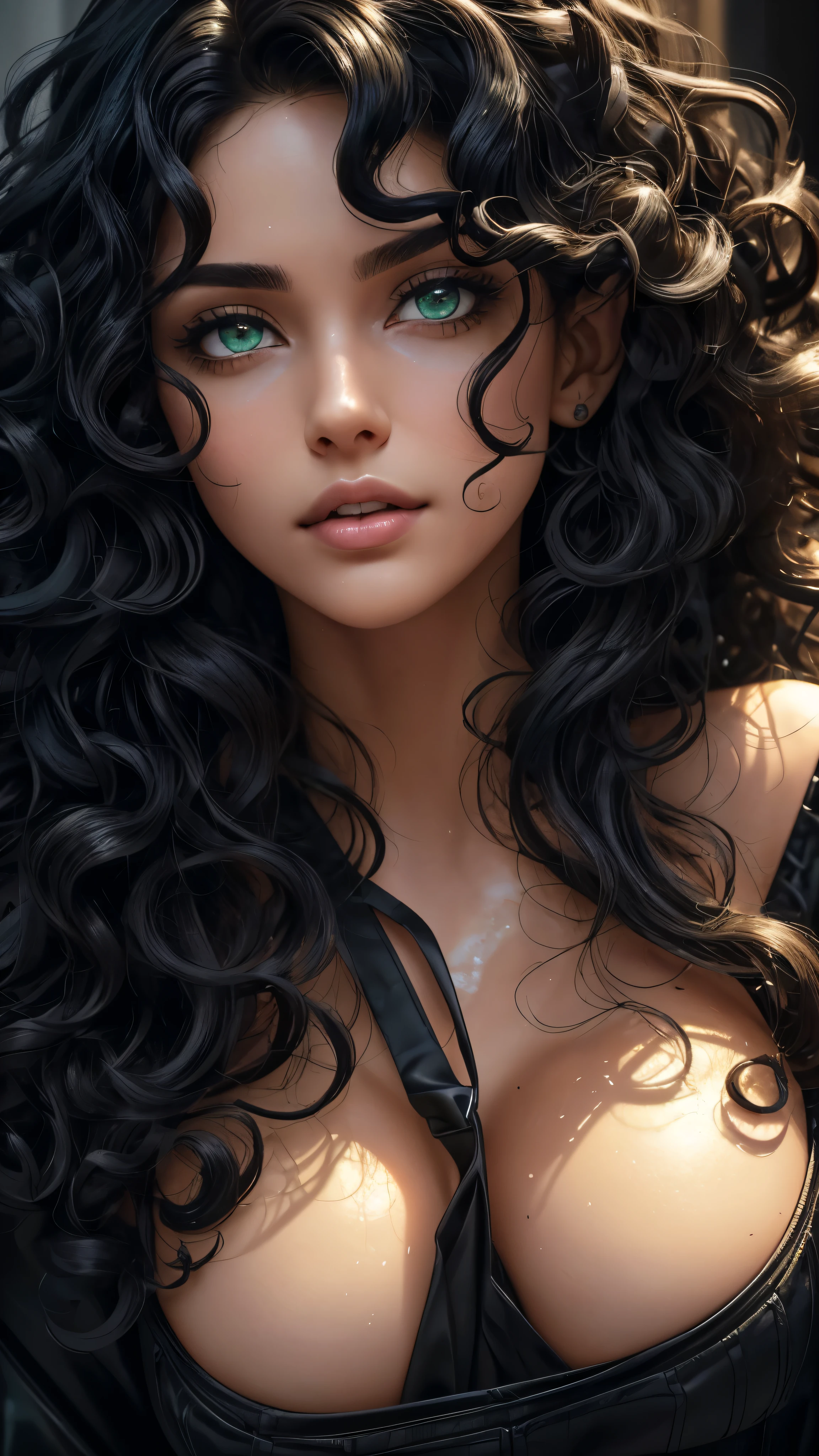 Close-up of an improved masterpiece:1.5)0.9],(Messy jet black curly hair
Some things are just between you and me.
Made G.M
Remix
Prompts
Copy
Close-up of an improved masterpiece:1.5)0.9],(Messy jet black curly hair:1.1) (green eyes:1.2) (brown skin:1.0) (Torn iris:1.0) (Hard and dangerous traits:1.1) (thick lips:0.9) (military character appearance 1.2) realistic.

INFO
 ." detailed eyes, detailed face, detailed hands, full body, wet hair, elf woman, 