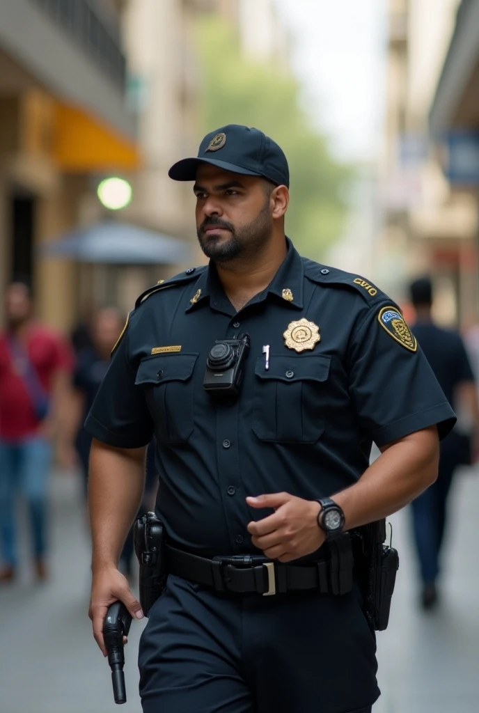 Green colour police uniform male
