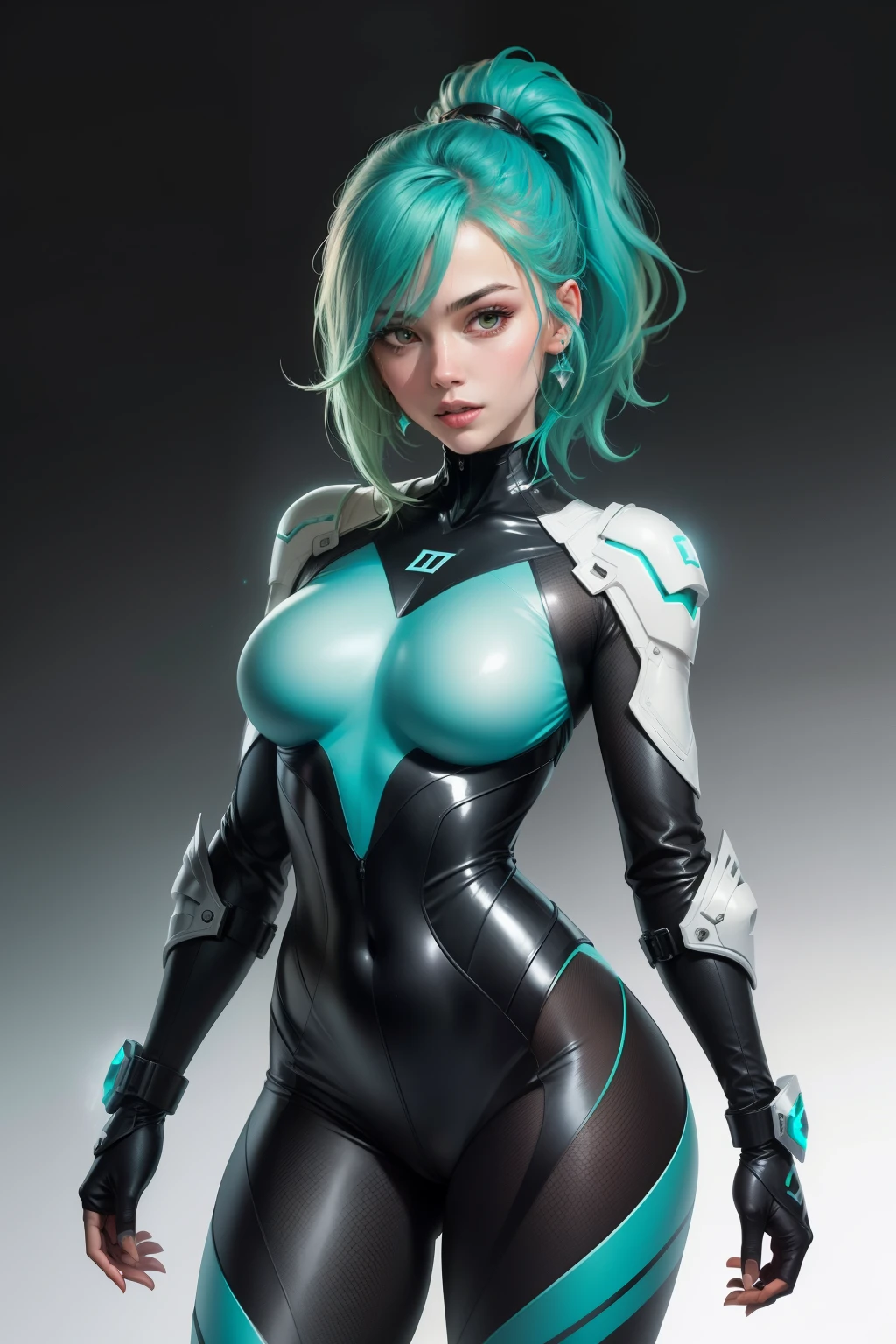 (imitate (Alastair Magnaldo) style of:1.2),1 biocybernetic dragon girl,(Diffuse gradient glow:1.5),rich and colorful,