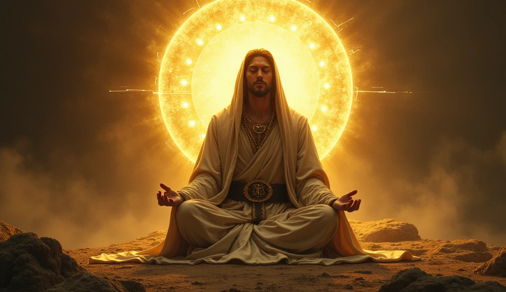 Jesus Christ in the Lotus position --auto