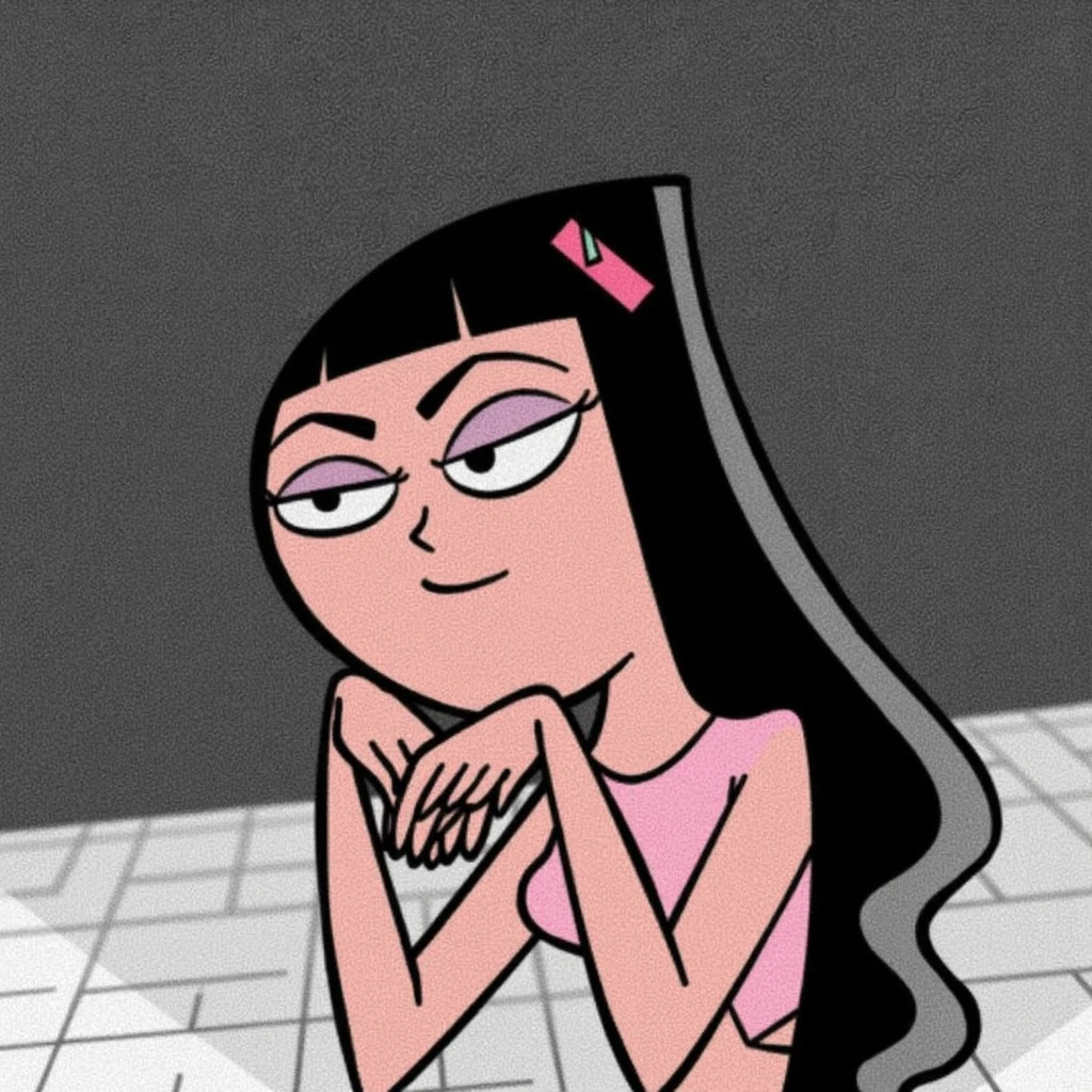 In anime style create a woman like from the sketch, wearing black lingerie, with a dominating pose , penetrating and provocative look , detailed on the breasts and waist