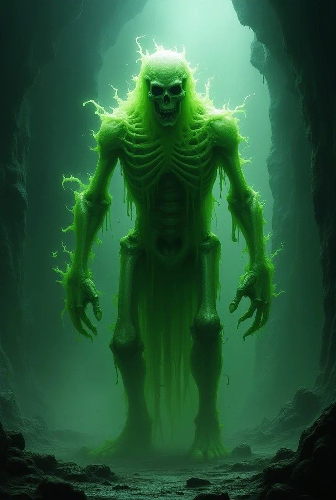 Zac de league of legends (scary transparent green slime monster with an antenna on its head)