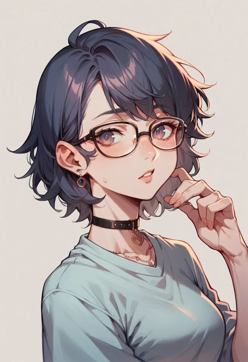 girl with glasses