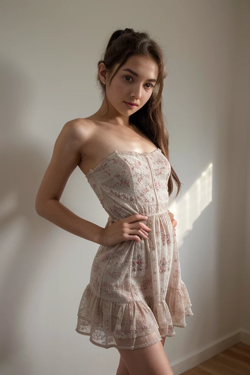 JEUNE FEMME, corp entier, robe