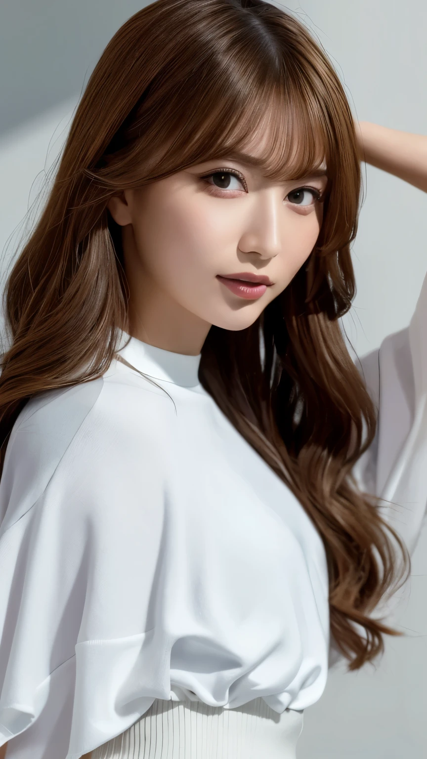 (Best Quality、8k、Award-winning works、 ultra high resolution)、Beautiful woman,(blonde:1.1)、 Bright Colored Contacts 、 Completely-valid、 bright and shiny lipstick that makes your armpits visible on a t-shirt、( very dark makeup :1.2)、 Beautiful Bright Eye Shadow 、 Heavy Makeup Around the Eyes 、 Very Long Wavy Hair 、(Romantic affection:1.1)、 his best smile when he sees me 、( Intensely Blurry Background of the stadium:1.1)、( Intensely Blurry Background :1.1)、 accurate anatomy 、 ultra HD hair、( ultra high resolutionの完璧な美しい歯:1.1)、 Ultra-high definition beauty 、 ultra HD hair、Ultra HD Shining Eyes、輝く ultra high resolutionの美肌、 ultra high resolutionの艶やかな,Judoka, White clothes,whole body:1.1,Combat pose,Olympic,Gold Medal,victory