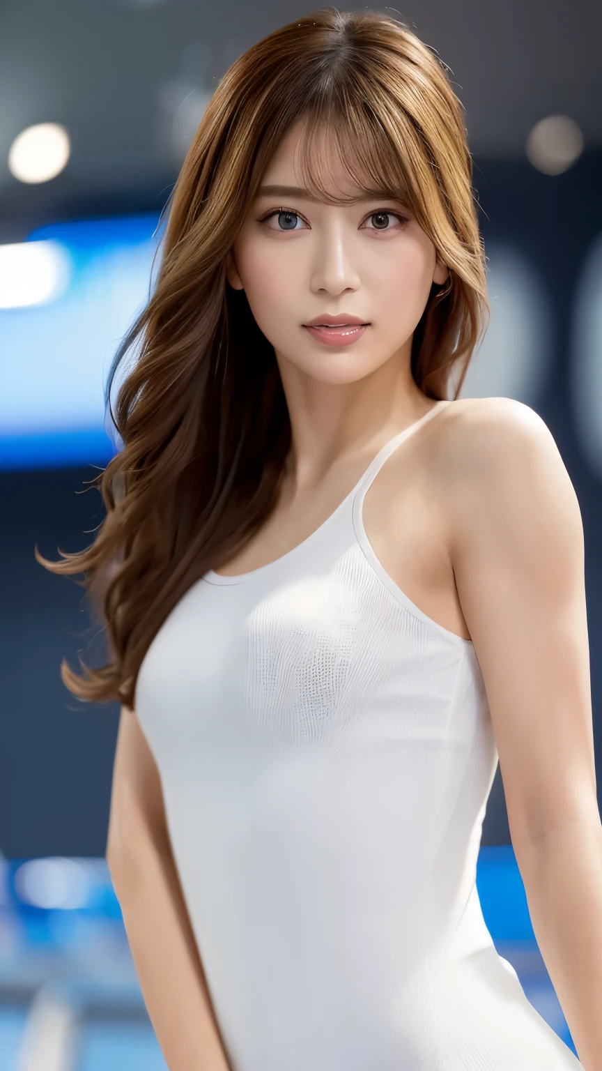((beautiful girl:1.3)) ((Wear sportswear:1.4)) ((Athletics field:1.3)) ,((climaxing:1.2)) ((close up:1.2)) best quality,masterpiece,ultra high resolution,(lifelike:1.4),original photo,(lifelike的皮肤纹理:1.3),(film grain:1.3),panoramic,portrait,very wide lens,Yao Liu,cowboy shooting,(in the darkness, deep shadow, low profile, cold light,) night,(()),burst into tears,,dust,Tyndall effect,(Express),1 girl,Beautiful and detailed eyes and face,white jabot,brown eyes,((brown hair:1.2)) ((whole body:1.3)) ((Smile:1.3)) ((Flat belly:1.3)) ((running:1.3))