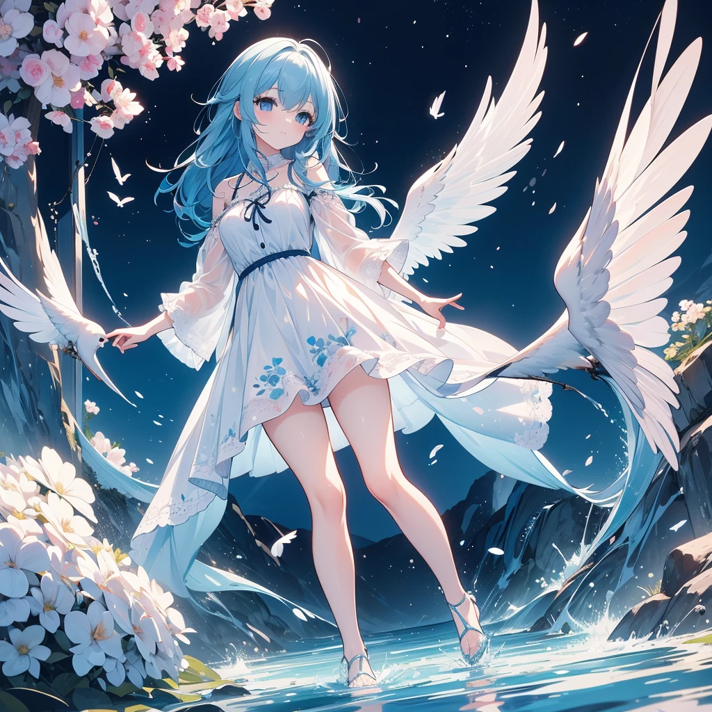 girl、Uplifting、cute、anime、perfection、full body description、smile、Erotic、winter