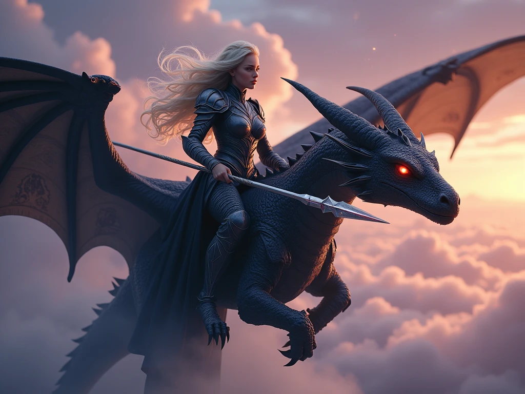guerra de juego de tronos danerys tragarien volando en su dragon quemando alos ejercitos lanister