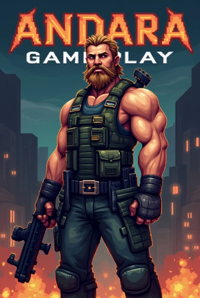 personagem brock do jogo brawl stars (with the same character traits)