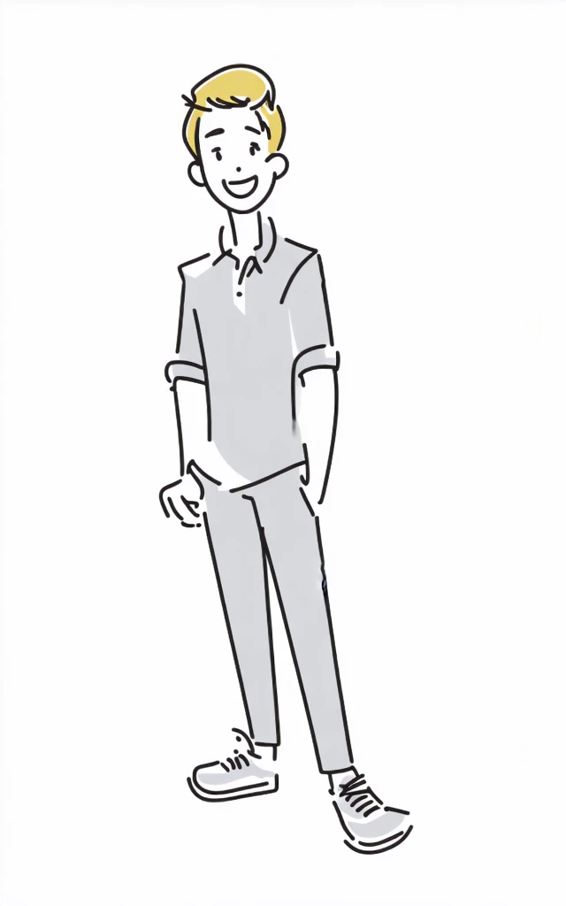 pixar-style, Cartoon avatar, young, Handsome