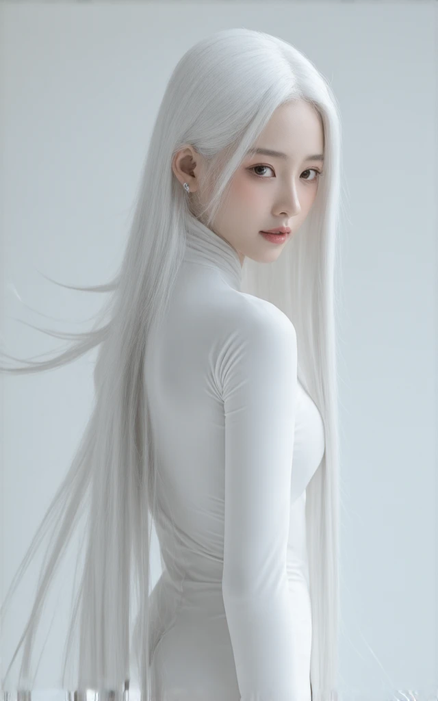 long whitr hair, maam, Bitchsuit, slim, 25 age old, japanes