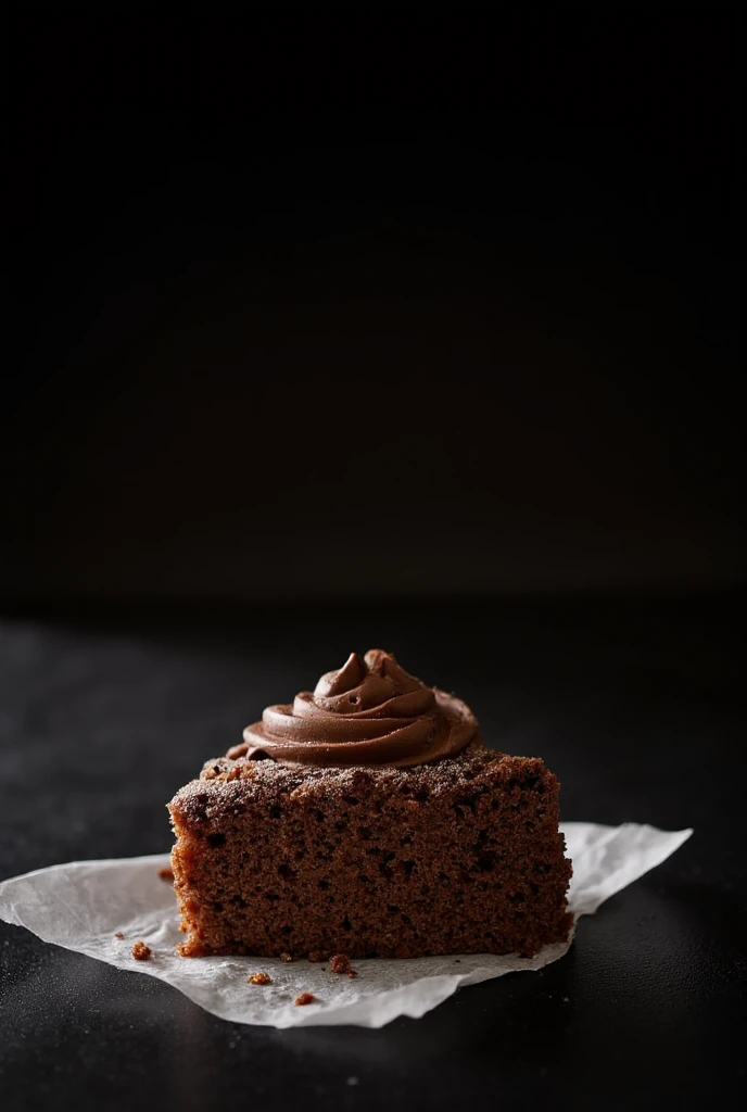 -like still-frame chocolate，chocolate cake，deep dark background，high-quality photo，Wet texture，Frosting，studio photo，slice，shallowdepthoffield，Vignette，Very meticulous，High budget，bokeh，Moviescreen，gloomily，epic，opulent，cinematic grain，grain sense