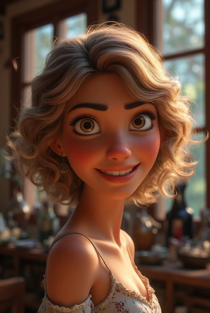 night, Real landscape, Snow White, Original Photography, (((Very beautiful portrait))), (Very beautiful portrait))), 1 girl, Sexy Girls 2, celebrity ((Natural short blonde hair)), [Brown eyes],Show a sweet ile to the camera(Low-cut), ((of the head&#39;artwork, best quality, Extremely detailed, Cinema Lighting, Intricate details, HD, 8K, Very detailed)), Detailed background, 8K  UHD, Digital SLR Camera, Soft lighting, high quality, Film Grain, FujiXT3, Shallow depth of field, Natural light, Perfect face