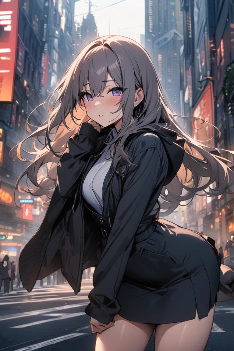 masterpiece, best quality, 1girl, city,