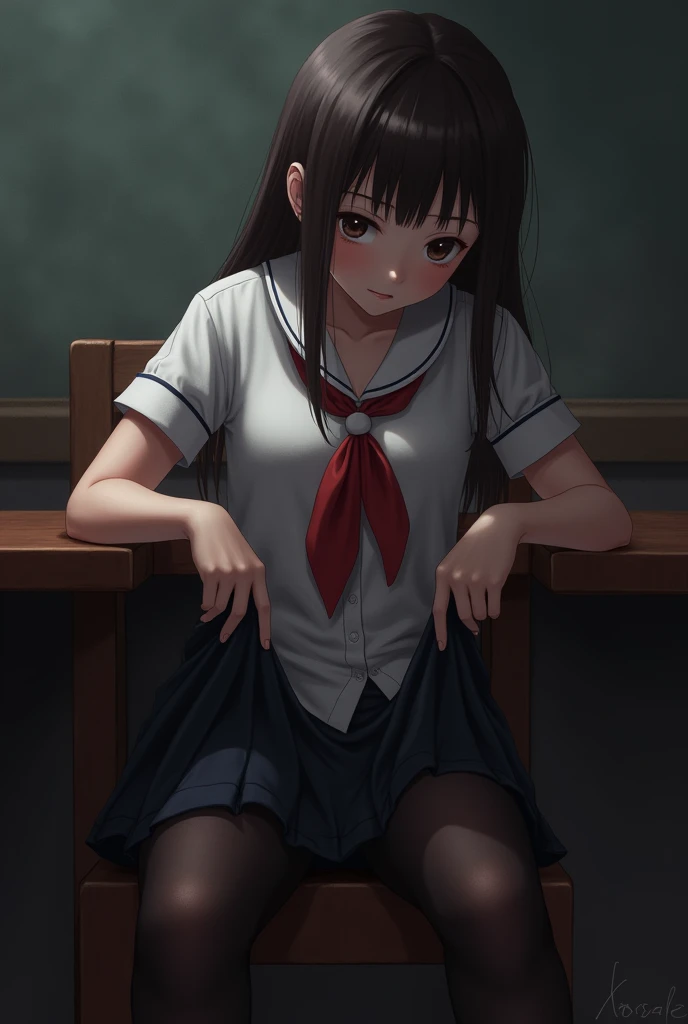 ulzzang-6500-v1.1, (raw photo:1.2), (photorealistic:1.4), (((Blood coming out of Vagina1))), ((wide open legs sitting on a desk)) (sitting down) sitting on desk (Porno school girl outfit with tie) beautiful detailed girl, very detailed eyes and face, beautiful detailed eyes, ridiculous, incredibly ridiculous, huge file size, super detailed, high resolution, very detailed, best quality, masterpiece, kemomimi, ((Japanese girls' high school uniform with no panties)), visible 1pussy, 1pussy, visible, illustration, very detailed, CG, unified, 8k wallpaper, amazing, Fine details, masterpiece, best quality, very detailed CG uniform 8k wallpaper, light on face, cinematic lighting, 1girl, 18 years old, ((no panties)), (Wide open legs sitting on desk) in school