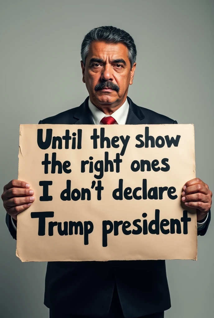 Donald Trump, (Looking very sad:1.2), Holding sign with text 404, Tears, crossed eyed, Goofy cartoon art, stupidest look, extra large head, stupid expression, Art by Albert Hirschfeld, white house in flames in the background