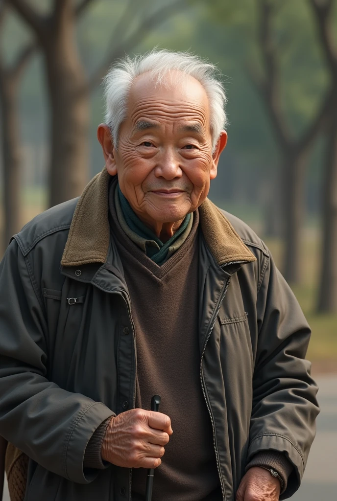 My 77-year-old grandfather from Korea likes walking, but he gently made him look like a real person so it's natural and not scary, as if AI didn't make it