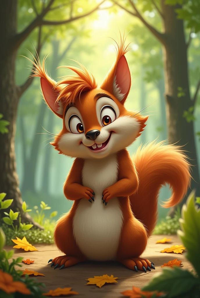 A disheveled squirrel
