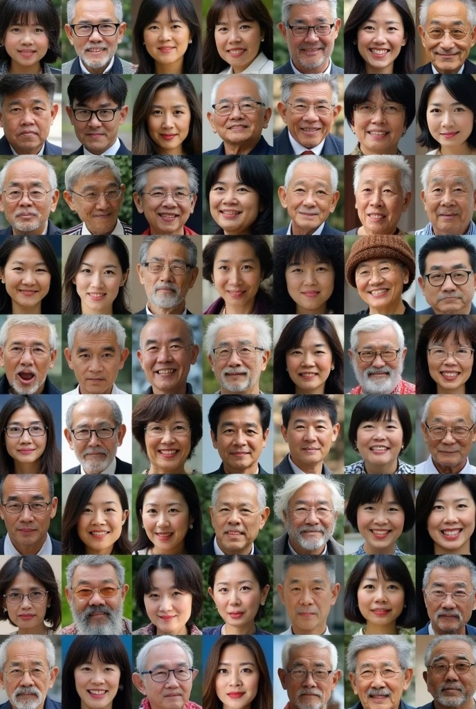 Absolute variety grotesque, Free hyperemotional self-expression regarding endless accurate pictorial collage of your different portraits in different styles, use your imagination, evenly mix females and males of all ages and races in same proportions, (Asians) and Europeans and Africans and Latinos, don't forget to add some kids and (((old) people)), all faces and pictures must be different, use all spectre of your different emotions from happiness to anger, do what you want and how you want, old people and kids don't forget them but keep variety balance