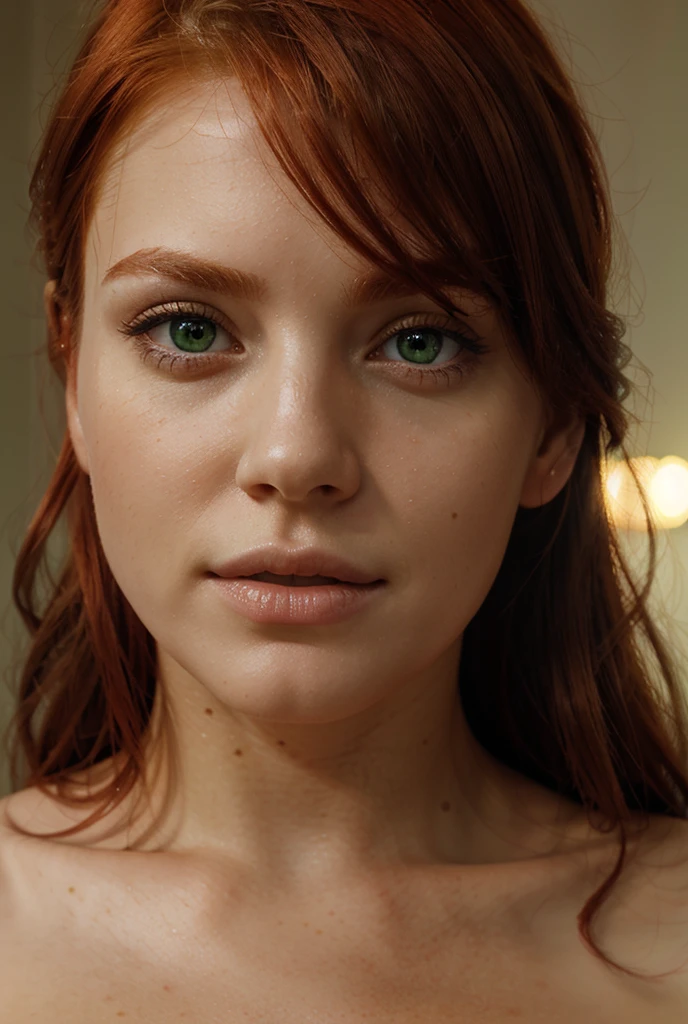 Red hair green eyes