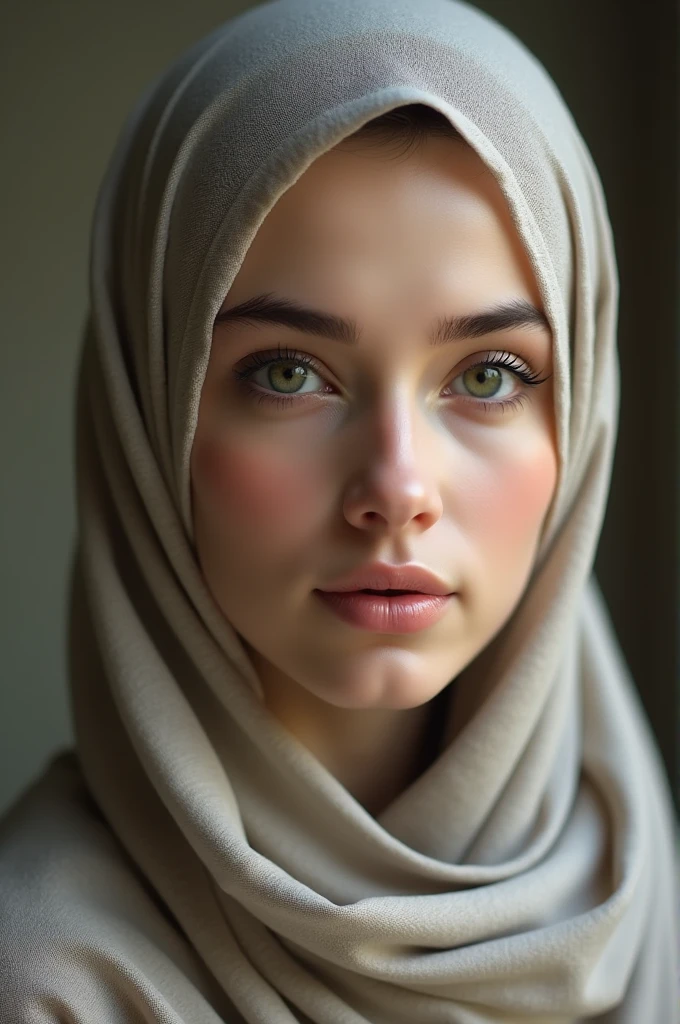 photorealist of woman with hijab very beautiful and natural
