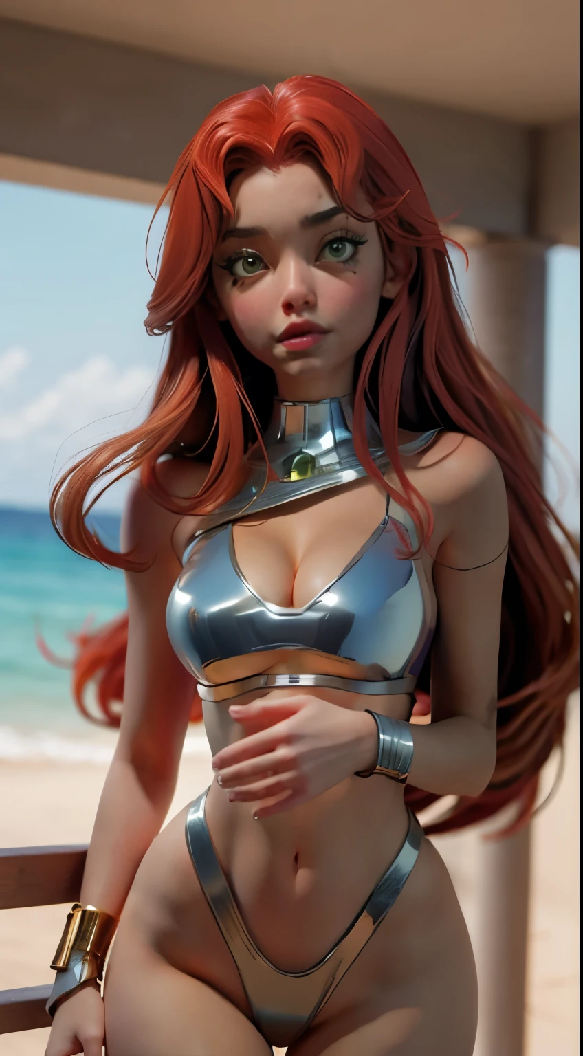 Starfire s very hot. busty. cutout. production