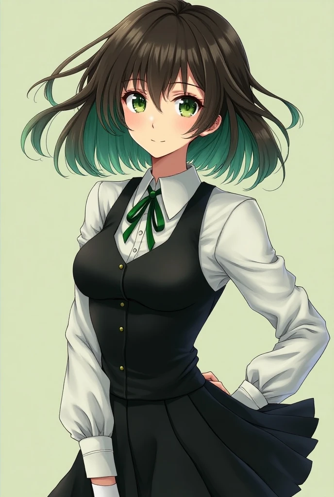 , the painting style is full、woman、Age: 20、 The length of the hair is ...