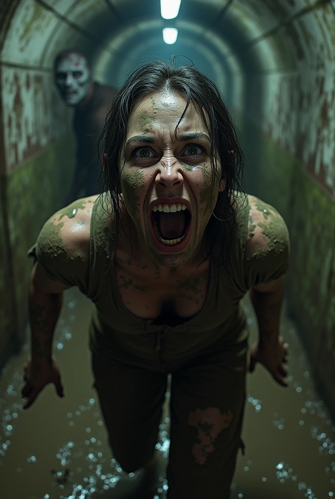 (Realistic:1.4), analog photo style, depth of field, Vivid colors, fragile, vulnerable, female reaper, sad, worried expression, looking away, professional photoset in post-apocalyptic style, insanely detailed, intricate wasteland landscape background, (((masterpiece))), top quality, 8K, ultra high resolution, high contrast, low saturation