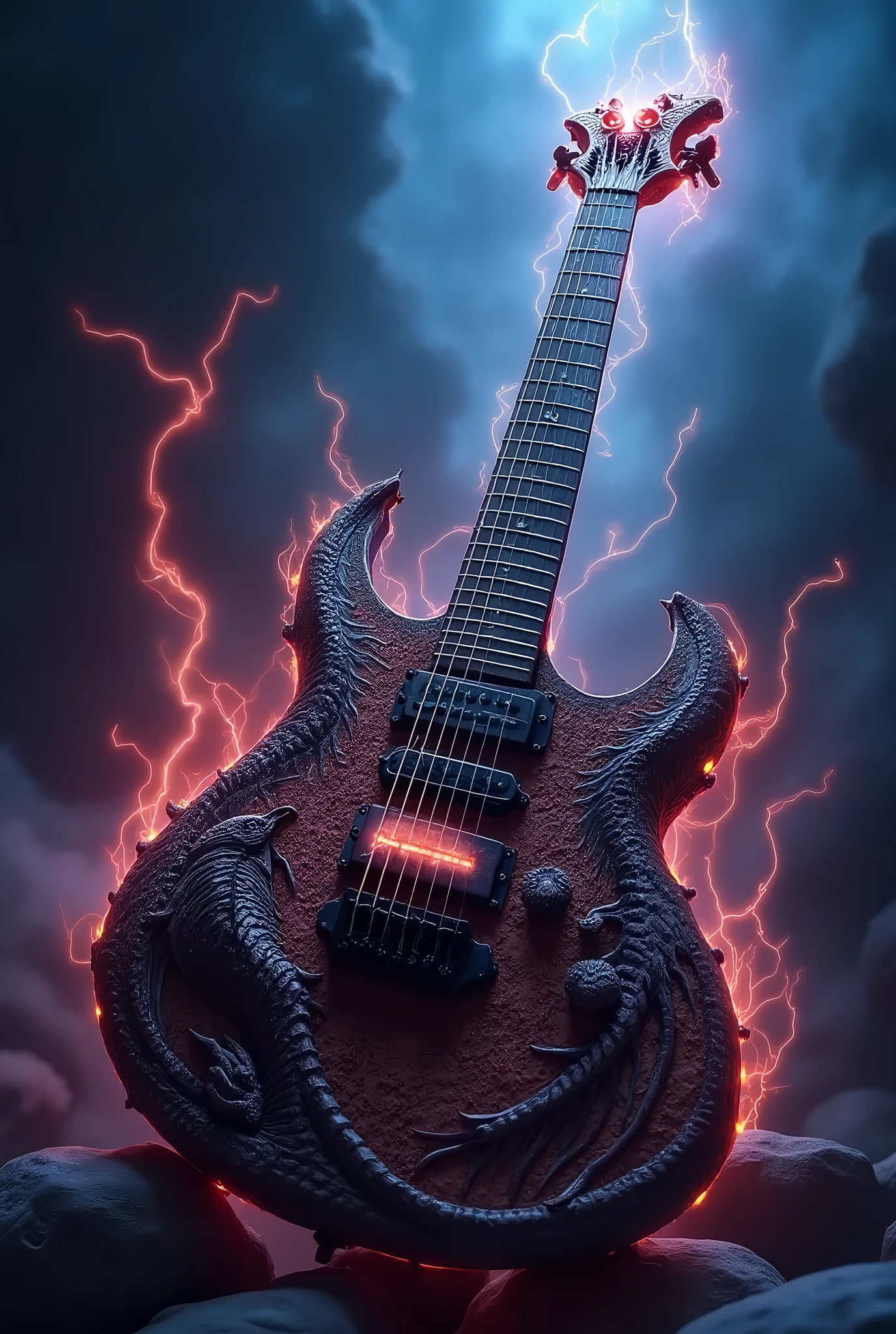 <lora:MetalAI:1> MetalAI guitar, hyper realistic