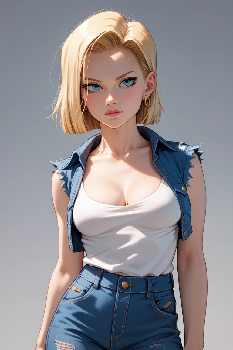 work of art， highest quallity， super verbose， absurdrez， Beautiful Portrait Android 18db， standing alone， ear nipple ring， (Bikini:1.5)，Inappropriate clothing，gem， (Off-the-shoulder clothes:1.5)，neckleace， close-up of the upper body，ssmile， lanyard， better， cloud， Heaven heaven， daisy， away road string，Super high quality jean shorts， work of art， details Intricate， Tone-mapping， sharp focus， super verbose， Altstati is also in trend，