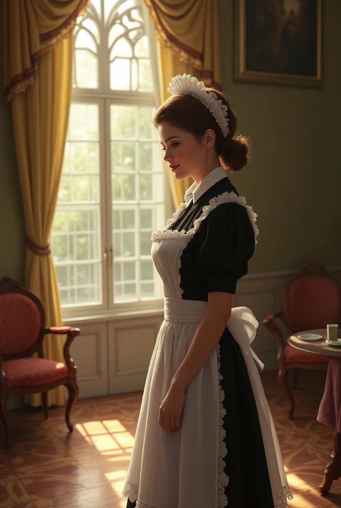 (masterpiece, best quality, high resolution:1.4), portrait,
cinderella, medieval maid,
1girl, woman, smile, looking at viewer,
sitting on bed,
indoors, <lora:Cinderella_v1:1>