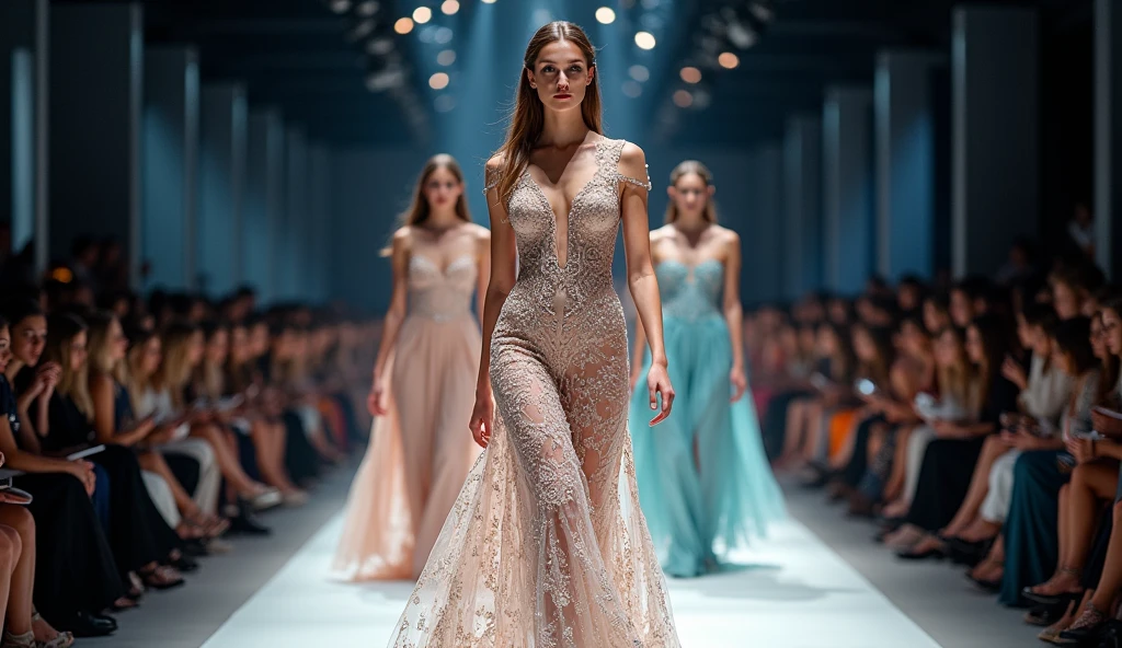 Create a poster for fashion competition or fashion festival with elements related to fashion