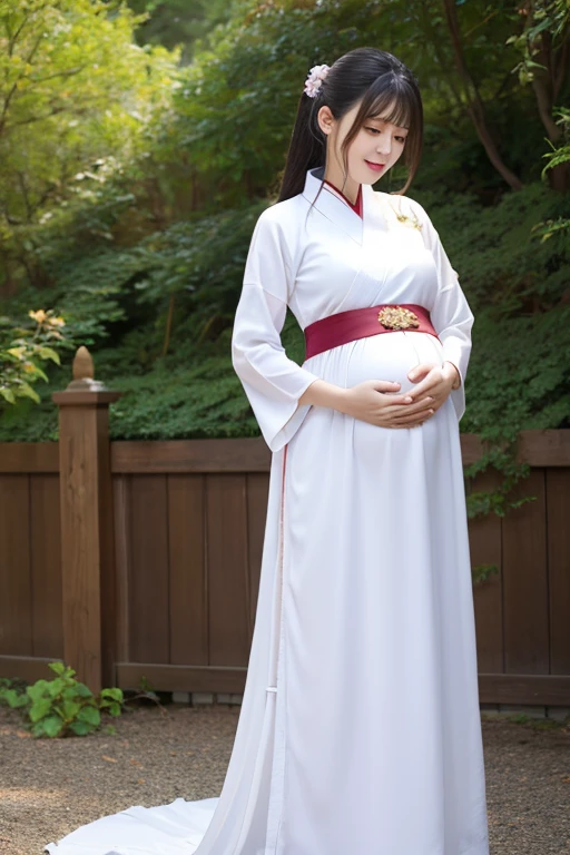 Pregnant Married Woman Shrine Maiden