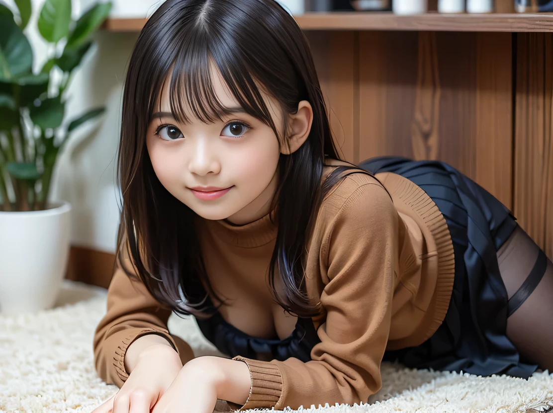 hight resolution、high-level image quality、in 8K、Real live-action、Raw photography、top-quality、​masterpiece、超A high resolution、Raw photo、ren、Beautiful fece、masutepiece、((Obscene content))、For adults、charm of 、absurderes、((((Japan elementary school students))))、Japan Girl、((8years old))、((with round face))、((Tanuki face))、((Cute little face))、(((((Shy look)))))、de pele branca、((chubby figure))、Juvenile physique、Smaller chest、kne、 thighs thighs thighs thighs、独奏、fullllbody、Very nice、(((Children's Clothing:1.0) ))、 ((Pubic area))、(Mansuji)、((White panty))、Are sleeping、（Photorealsitic：1.37）、Photon mapping、Realistic、Radio City、Physically Based Rendering、depth of field rally background、a picture、(((a junior idol in Japan)))、Sparkling eyes、shiny lip、too bright natural light、The Bright Sun、Too bright sunlight、(((((8years old)))))、(((Pubic area)))、(Mansuji)、Children's Clothing,　Children's Clothing、to stand、Open your legs、Open your crotch、Only one person,Short hairstyles、Short-cut hair、(inside in room),Alone,(Undressing）、Show each other、Open your legs、Open your crotch、Only one person、(((Red tartan check skirt)))、(((Black turtleneck sweater))),Only one person,Short hairstyles、Short-cut hair、