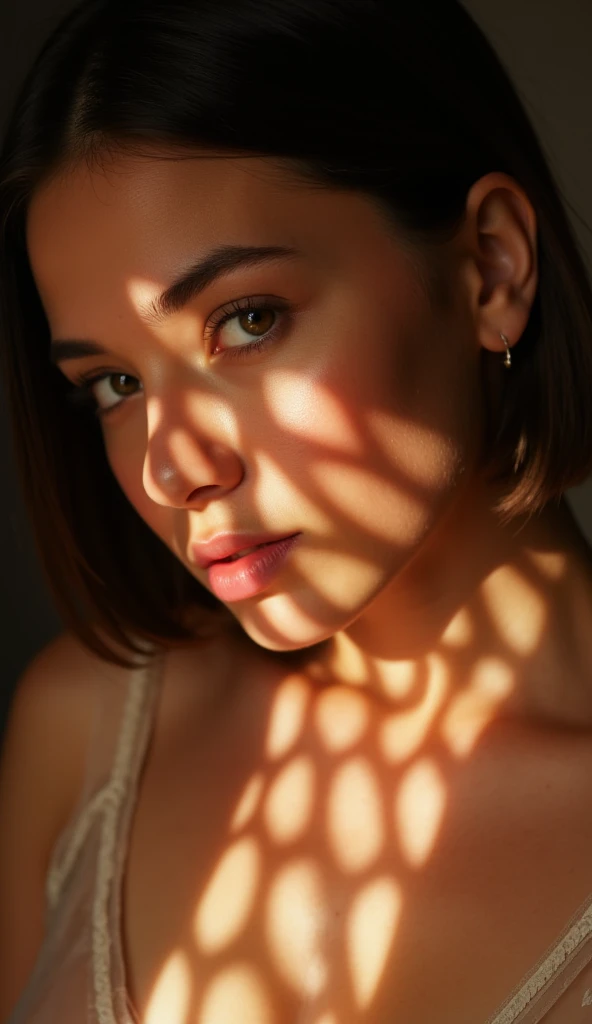 analog photo, silhouette, spotlight, portrait, a beautiful sexy young woman, highly detailed face, blonde, messy bun, big breast, seducing facial expression, wearing pink t-shirt, dark background, fair colors, RAW candid cinema,300mm, color graded portra 400 film, remarkable color, ultra realistic, fair skin, ready to do sex, showing us vagina, pink wet vagina, closup vagina,