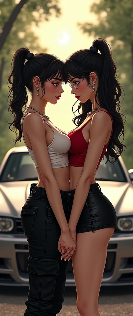 (best quality,4k,8k,highres,masterpiece:1.2),ultra-detailed,(realistic,photorealistic,photo-realistic:1.37),intense kissing,passionate kisses,rainy night,aggressive,sexy,showering rain outside,car interior,two young women,tight embrace,passionate lips touching,embracing each other,deeply in love,tangled in desire,wet hair,moist lips,pulsating desire,seductive aura,heat rising,steamy windows,blurred city lights,entwined tongues,twisted passion,wild romance,ferocious connection,unabashed desire,sensual curves,pleasure in darkness,foggy car windows,seductive ambiance,breathless kisses,sensuous atmosphere,erotic energy,erupting passion,uninhibited emotions